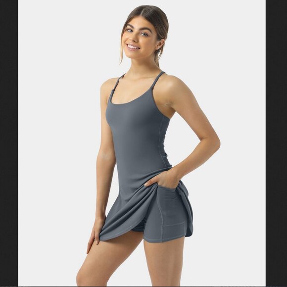 NWT! Halara Softlyzero™ Plush Backless Active Dress - Picture 1 of 7